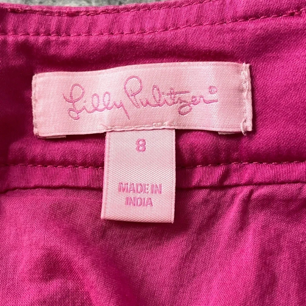 Lilly Pulitzer Vibrant Pink A-Line Skirt - Picture 6 of 11